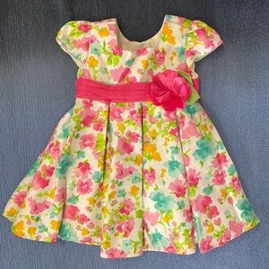 Beautiful floral girls dress size 12 months